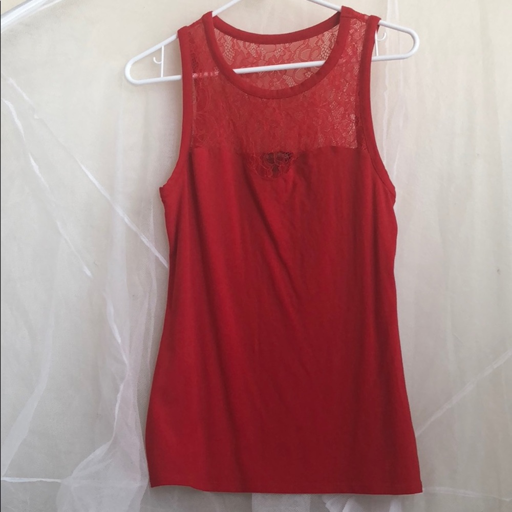Express Sleeveless Lace Top ( Good Condition )